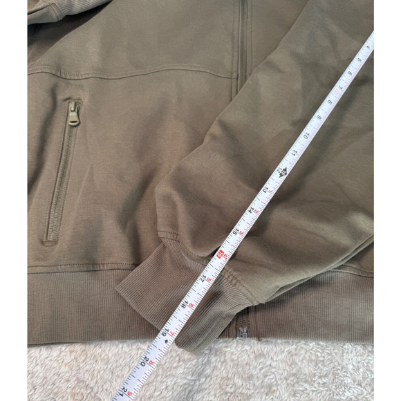 Old Navy Olive Green Dynamic Fleece Bomber Jacket Activewear Womens Size L NWT - Picture 4 of 5